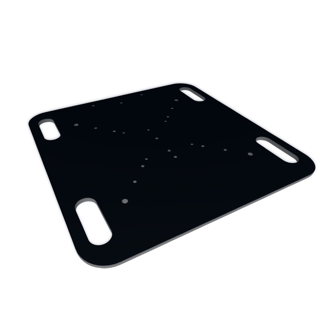 DT BPS-8080 Black - Steel Base plate - DT BPS-8080 Black
